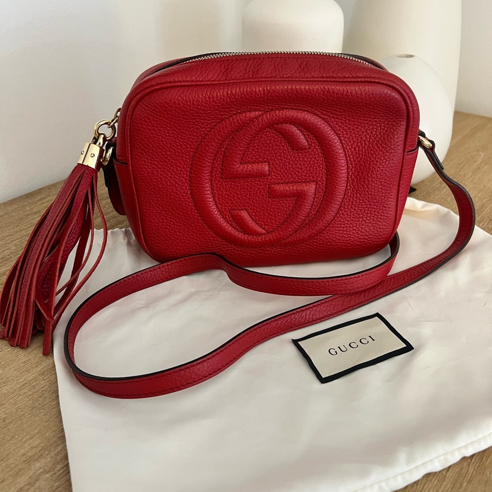 Gucci Scarlet Leather Crossbody Bag
